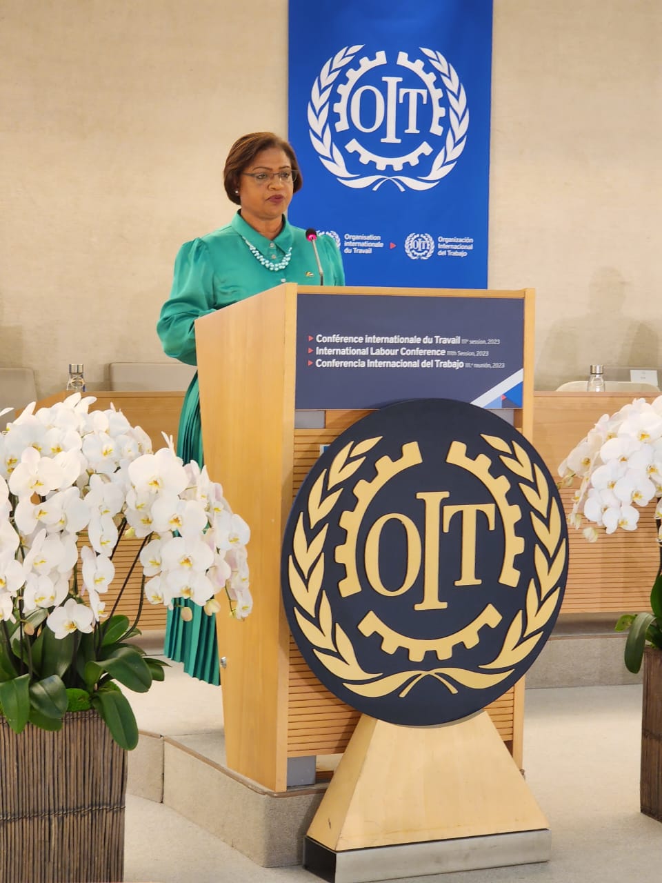 Minister Francourt attends ILO Conference