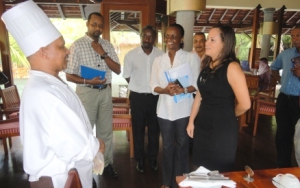 Minister boosts workplace ties with Sainte Anne Resort &amp; Spa visit