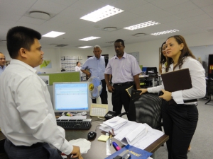 Ministerial visit to Raffles Hotel and the Seychelles Petroleum Depot on Praslin