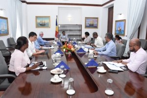 President Faure chaired yesterday’s meeting at State House .