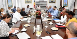The consultative meeting in progress 