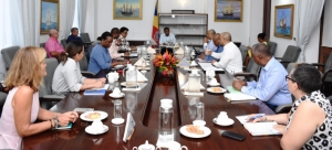 The meeting in progress 
