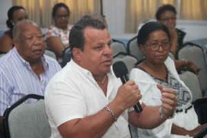 Some employers voicing out their concerns during yesterday’s meeting (Photos: Anel Robert)