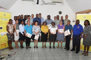 A souvenir photograph after the handover of the dosimeters