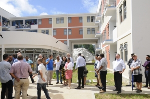 A partial view of the residential building from the outside (Photos: Patrick Joubert/IOT)